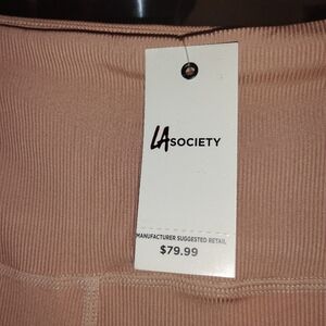 LA Society Ribbed yoga pants
